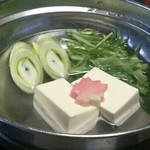旅館　一乃松 - 朝ご飯(湯豆腐)