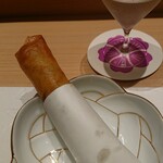 和 のぎ - 釜揚げしらすと新生姜の春巻 