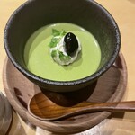 焼き鳥 茂 東桜 - 抹茶のババロア