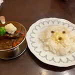 トマト - ビーフタンカレー（季節の野菜入り）セット