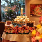 レストラン花の館 パラディ北野 - クリスマスはバラの花に囲まれて・・