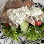 スーリープー - 塩サバでサンドウィッチを作りました（チャバタ）