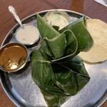 インドダバ - お料理全体（マトンキジービリヤニ）