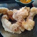 肉そば すみどや - ゲソ天