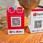 ネワ屋 - 支払い方法は、現金とQRコード決済。QRコード決済は、店舗側が店頭に掲示しているコードを、利用者がスマートフォンで読み取るユーザースキャン方式。