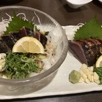 須崎魚河岸・魚貴 - 鰹たたき＋塩たたき