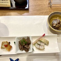 入谷鬼子母神門前のだや - うなぎ珍味三点盛り 2,178円＋お通し 330円