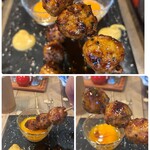 田内屋 - ふんわりふわふわ柔らかいつくねは…お豆腐入りなんだそう♪(๑˃̵ᴗ˂̵)
      長年継ぎ足したタレが…
      これまた美味しいのなんのって！(*´Д｀*)♡