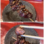 田内屋 - レバーは数十年継ぎ足しのタレ味がオススメですが…今回は変化球の塩味で。
      相変わらず絶妙な火入れ！(*ﾟ∀ﾟ*)
      甘くて美味しいです♡(๑˃̵ᴗ˂̵)