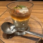 俺のイタリアン - ウニ、ズワイガニ、季節のムースとコンソメジュレ