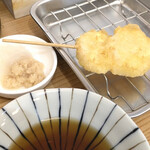 酒処 さくらがわ - 刺身でもイケるホタテを天ぷらでという贅沢