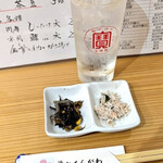 酒処 さくらがわ - 酎ハイでメニューとにらめっこスタート♪