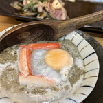 酒処 さくらがわ - 濃厚蟹味噌月見焼きが神がかって日本酒とベストマッチな件