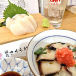 酒処 さくらがわ - ホタテを刺しで＆たこポンLOVE♡