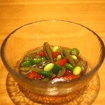 こころや - 夏野菜とじゅん菜の酢の物