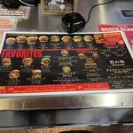 Teddy's Bigger Burgers - カウンターメニュー