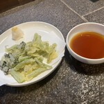 Kuriya Chisotei - 野沢菜の天ぷら