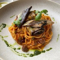 ジャヌ メルカート - ブッタネスカ　秋刀魚と茄子