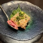 すし土風炉 - 鮮魚のなめろう