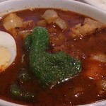 スープカレー屋 鴻 - 赤×チキン×4辛