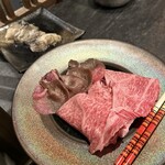 しなもん堂 - 道産和牛肩ロース、牛タン