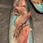 しなもん堂 - 道産和牛ブリスケットの炙り寿司4貫