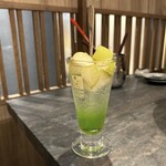 しなもん堂 - まるごと果実サワーの青リンゴサワー