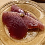 日本橋蛎殻町 すぎた - 北海道襟裳沖の鰹のヅケ