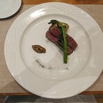 アル・ケッチァーノ  - 山形牛のステーキ　自家製マスタードが面白い