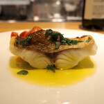 スガハラ - 明石 真鯛のグリル（アップ）