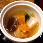 銀のすず - 蒸し物あんかけ‥