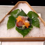 銀のすず - お造り3点盛り‥