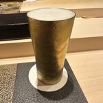 あま木 - 生ビールで乾杯