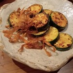 和温 - ズッキーニの酒盗のソテーみたいなの。