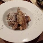 和温 - 秋刀魚の肝のバター醤油焼き。