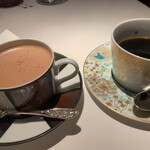 銀座 レカン - チョコレートドリンク　キリマンジェロのコーヒー