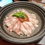 魚民 - 豚バラ陶板焼