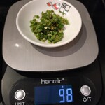 喜多方ラーメン 坂内 - 辛さ5倍増し用青唐辛子(器を除いて14g)