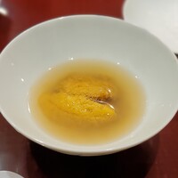 すし 良月 - 鮑の出汁、紫雲丹