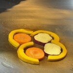 鉄板焼 石狩 - 季節の野菜