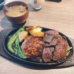 ステーキ&ハンバーグそして勝揚げ 肉山 - 