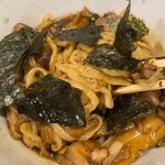 超多加水純手打ち麺 仁しむら - 混ぜ混ぜ