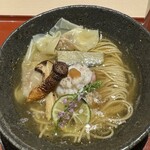 麦と麺助 - 淡路鱧と松茸の黄金秋そば