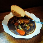 小料理かずよ - 〆のビーフシチュー（ハーフ・250円くらい？）