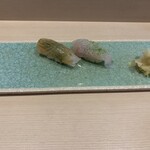 鮨 たくつ - ソイ、ヒラメの昆布〆