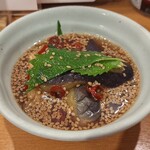 ふれあい酒場 ほていちゃん ‏ - 訳あり茄子と青紫蘇の揚げびたし