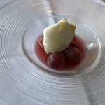 アル・ケッチァーノ  - 本日のドルチェ ブドウとシャーベット