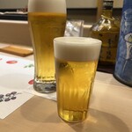 うを徳 - 生ビールと一口生ビール