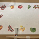 うを徳 - 本日のテーブルマット（トマト）