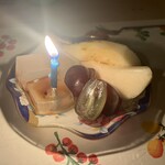 うを徳 - フルーツ盛り合わせ（富士の輝き（ぶどう）オーロラ（洋梨）寒天）